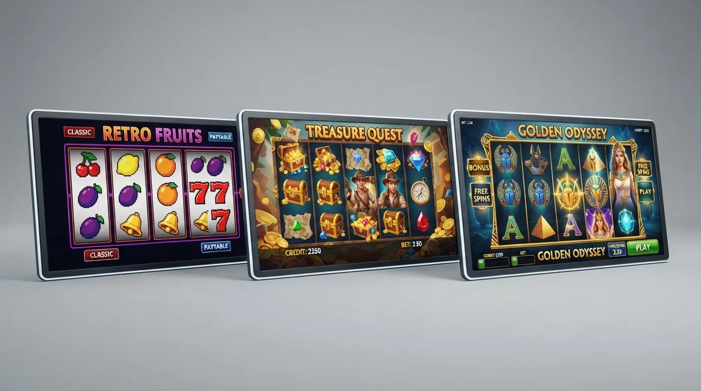 Sestava nejznámějších automatů od Synot, Kajot a Apollo Games v grafickém přehledu